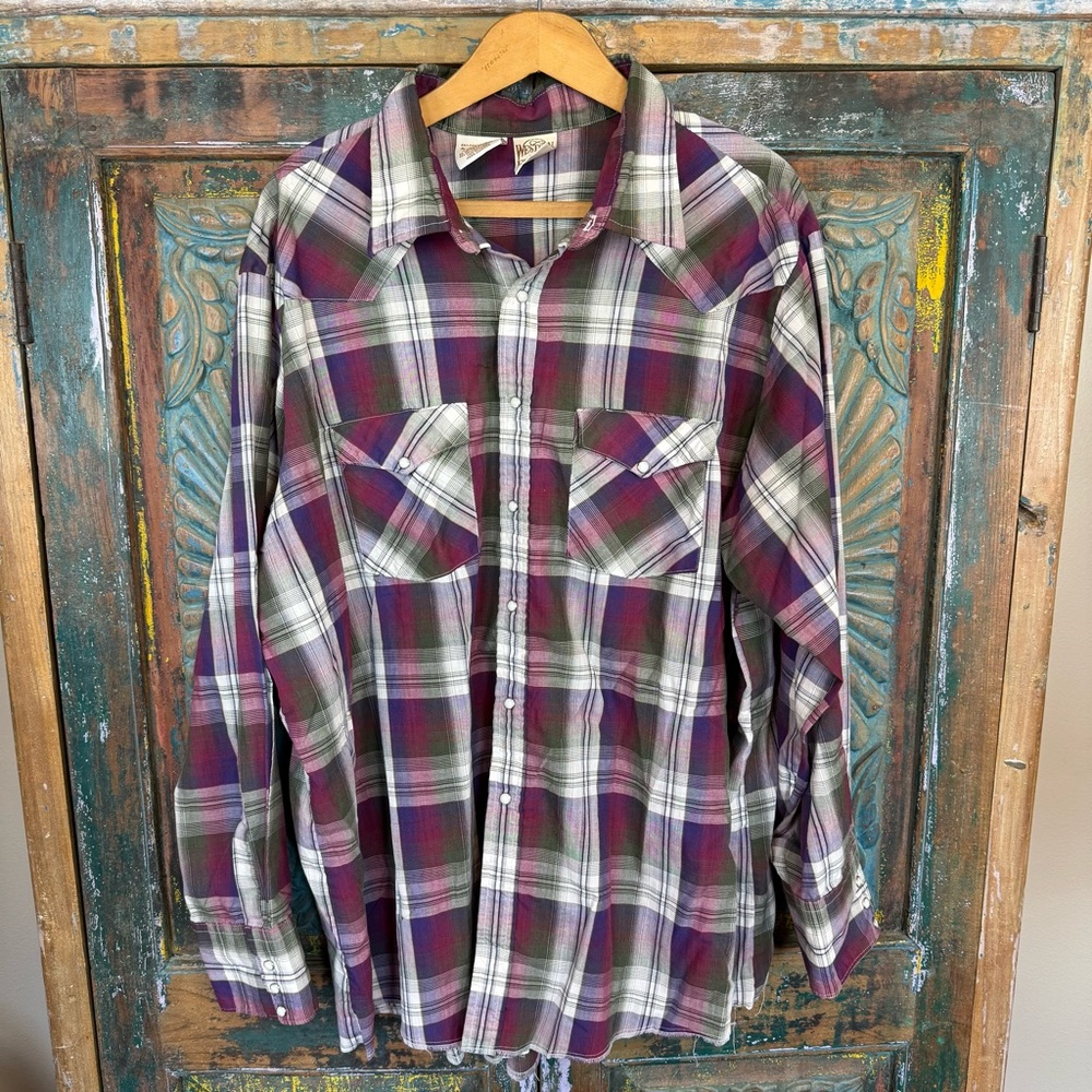 Vintage Pearl Snap western shirt Western Frontier